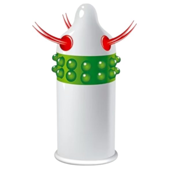 Egzo Uncle Bob - kondom med taggar och tentakler - 1 st