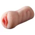 Lonely 2in1 - konstgjord vagina och mun-masturbator (naturfärg)