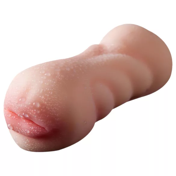 Lonely 2in1 - konstgjord vagina och mun-masturbator (naturfärg)