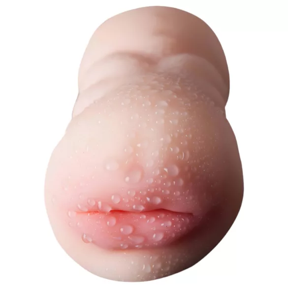 Lonely 2in1 - konstgjord vagina och mun-masturbator (naturfärg)