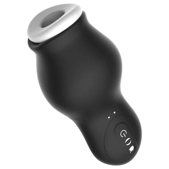 Lonely My-Dragon - masturbator med sug och vibration - uppladdningsbar svart