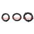 Lonely Stay Hard - svart penisring set (3 delar)