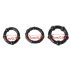 Lonely Stay Hard - svart penisring set (3 delar)