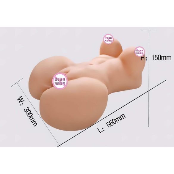 Lonely Fuck Me Silly - masturbator kvinnlig torso - naturfärg