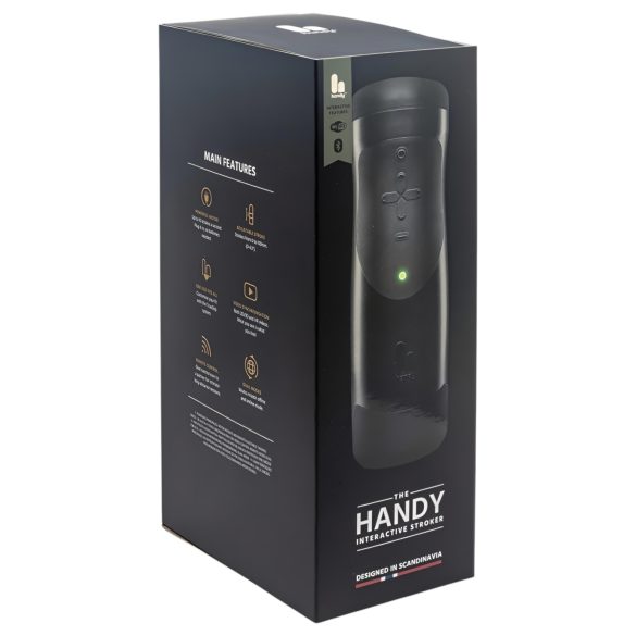 The Handy 1.1 - masturbator för män - appstyrd VR - svart