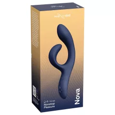   We‑Vibe Nova 2 - App‑styrd flexibel vibrator med klitorisstimulator (blå)