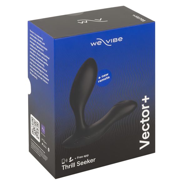 We-Vibe Vector+ - uppladdningsbar, smart analvibrator (svart)