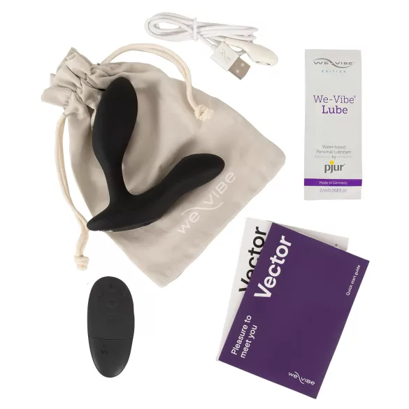 We-Vibe Vector+ - App-styrd analvibrator (svart)
