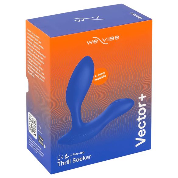 We-Vibe Vector+ - uppladdningsbar smart analvibrator - blå