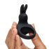 Happyrabbit Cock - uppladdningsbar vibratorring (svart)