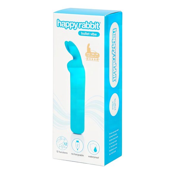 Happyrabbit Bullet - uppladdningsbar kaninbullet-vibrator (blå)