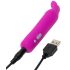 Happyrabbit Bullet - uppladdningsbar kaninformad stavvibrator (lila)