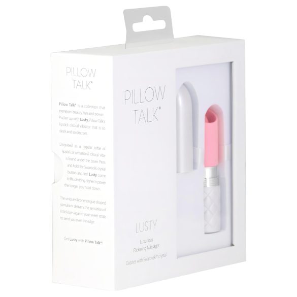 Pillow Talk Lusty - uppladdningsbar, tungvibrator (rosa)