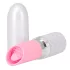 Pillow Talk Lusty - uppladdningsbar stavvibrator med tungfunktion (vit/rosa)