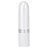 Pillow Talk Lusty - uppladdningsbar stavvibrator med tungfunktion (vit/rosa)