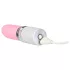 Pillow Talk Lusty - uppladdningsbar stavvibrator med tungfunktion (vit/rosa)