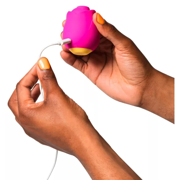 ROMP - lufttrycksvibrator för klitoris - rosdesign - rosa