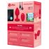 b-vibe heart - uppladdningsbar analvibrator med fjärr (röd)