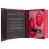 b-vibe heart - uppladdningsbar analvibrator med fjärr (röd)
