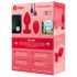 b-vibe heart - uppladdningsbar analvibrator med fjärr (röd)