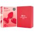 b-vibe heart - uppladdningsbar analvibrator med fjärr (röd)