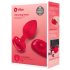 b-vibe heart - uppladdningsbar analvibrator med fjärr (röd)
