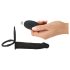Svart Dubbel F - Påträdbar anal vibrator (svart)