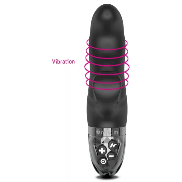 mystim Hop Hop Bob E-Stim - uppladdningsbar elektro vibrator (svart)
