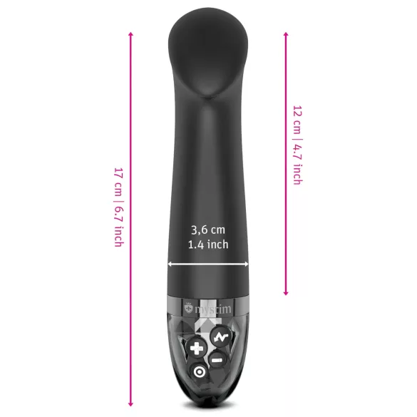 mystim - G-punkt vibrator med elektrostimulering - svart