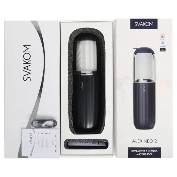 Svakom Alex Neo 2 - automatisk masturbator - upp-och-ned rörelse - blå