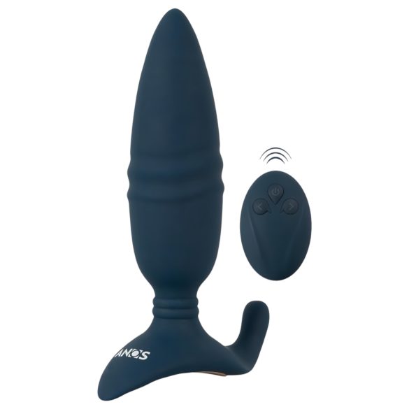 ANOS - fjärrstyrd blå anal vibrator