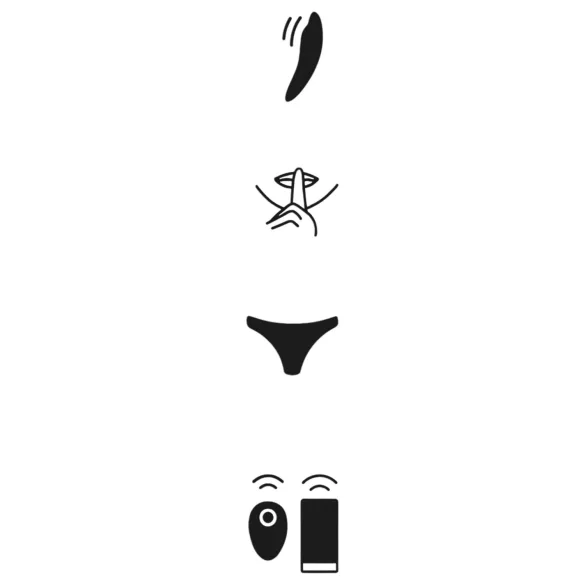 We-Vibe Moxie+ - bärbar klitorisstimulator med app- och fjärrkontroll (svart)