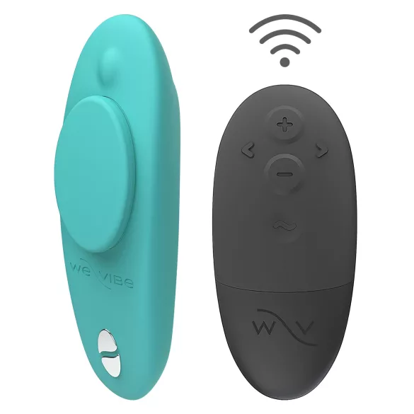 We-Vibe Moxie+ - bärbar klitorisstimulator med app- och fjärrkontroll (turkos)