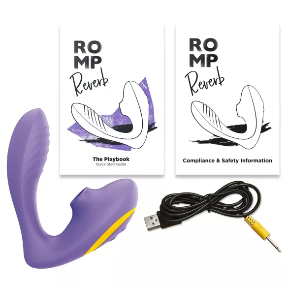 ROMP Reverb - lufttrycksvibrator 2-i-1 för G-punkten (lila)