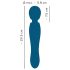 You2Toys Grande - Kraftfull uppladdningsbar massagevibrator (blå)