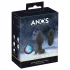 ANOS - lysande, vibrerande analplugg (svart)
