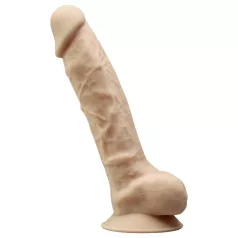   Silexd 8 - vibrator med fjärrkontroll - med pung - naturfärg