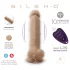 Silexd 8 - vibrator med fjärrkontroll - med pung - naturfärg