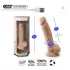 Silexd 8 - vibrator med fjärrkontroll - med pung - naturfärg
