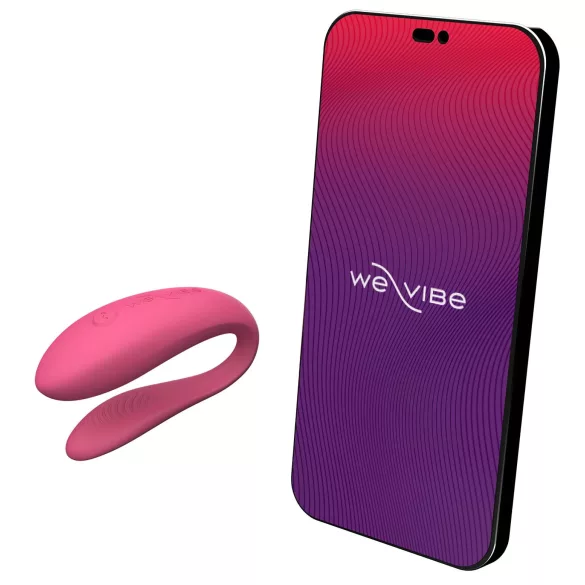 We-Vibe Sync Lite - Parvibrator med app- och fjärrkontroll (rosa)