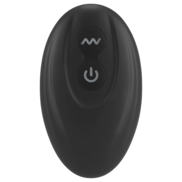 Rebel - prostatavibrator med penisring och pungrem - svart