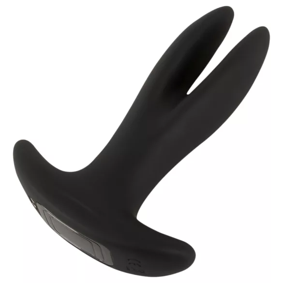 ANOS - tvåarmad anal vibrator (svart)