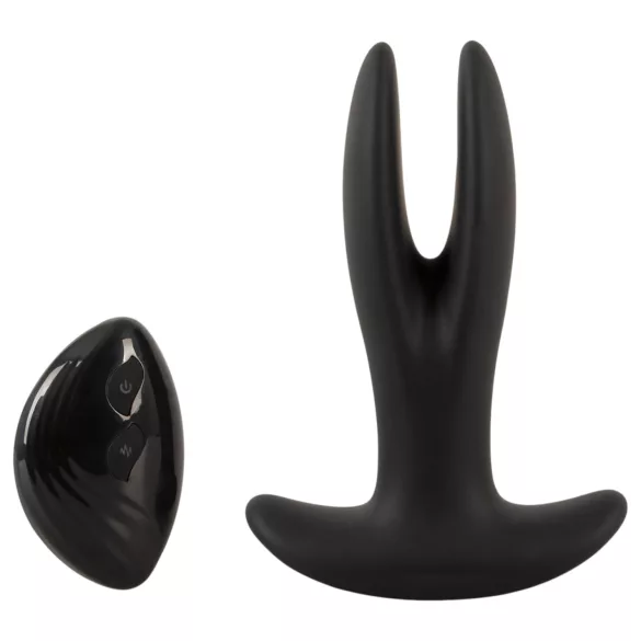 ANOS - tvåarmad anal vibrator (svart)