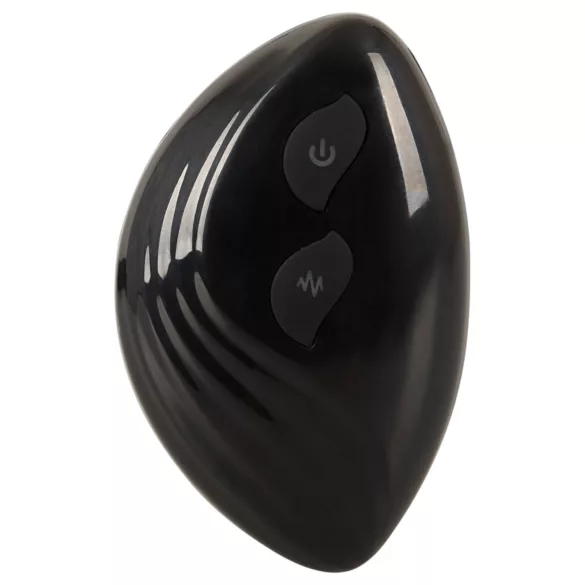 ANOS - tvåarmad anal vibrator (svart)