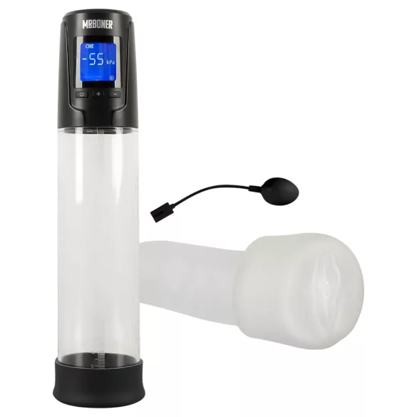 Mister Boner - uppladdningsbar, automatisk penispump (svart-transparent)