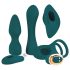 Couples Choice - Mångsidig 4-i-1 fjärrvibrator (turkos)