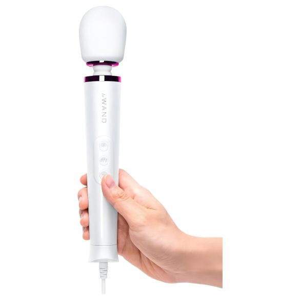 Le Wand Petite Plug-In - stavmassageapparat vibrator - vit