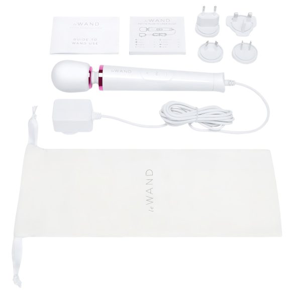 Le Wand Petite Plug-In - stavmassageapparat vibrator - vit