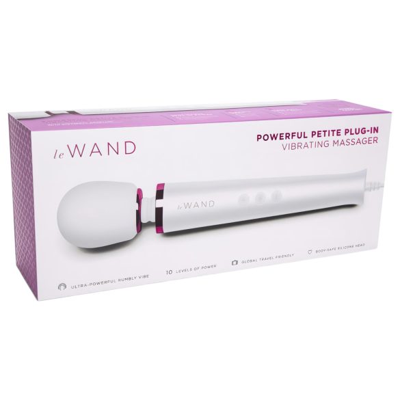 Le Wand Petite Plug-In - stavmassageapparat vibrator - vit