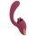 Javida - 2-i-1 tungan vibrator (röd)